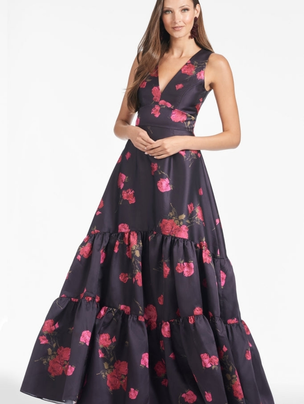 Last Price Drop NWT Sachin & Babi Rori Malbec Tea Blooms Gown Price Is FIRM